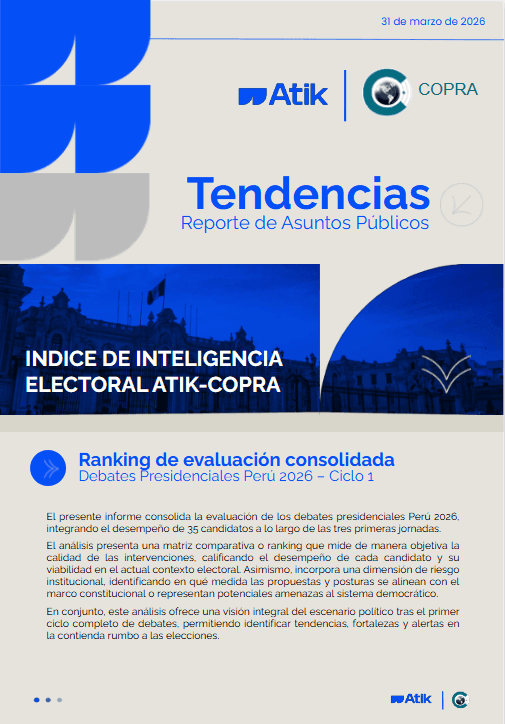 Portada del Reporte de Asuntos Públicos